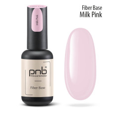 Файбер база з нейлоновими волокнами /молочно-рожева/ /UV/LED Fiber Base PNB Milk Pink/